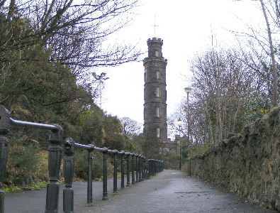 Pathway leading up to the Neslon Monument