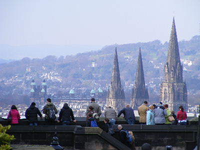 View to west from Edinburgh Castle