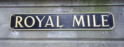 Royal Mile sign