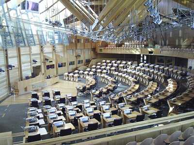 The Scottish Parliament Main Chamber